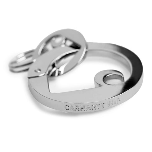 Carhartt WIP Charms Carabiner Keychain Silver I034579 Degli Uberti
